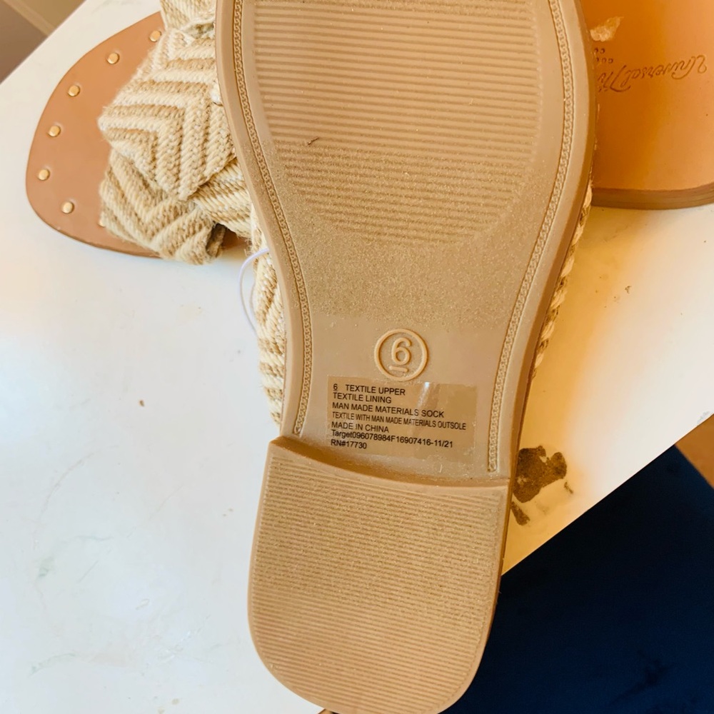 Universal Thread Cream Espadrille Sandals